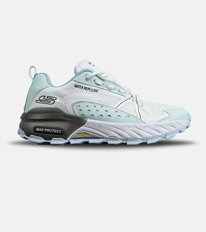 کفش کتانی طبی ورزشی آبی سفید SKECHERS max protect v.2 مدل 8081