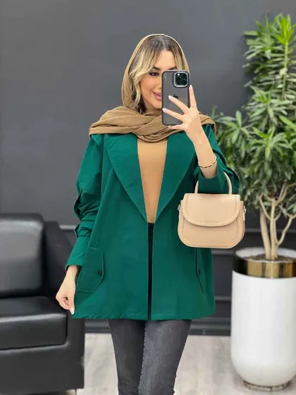 مانتو لینن سرشانه ژیله