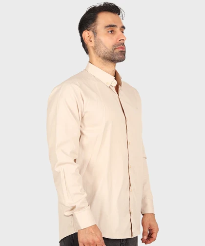 پیراهن مردانه آستین بلند ساده 0108