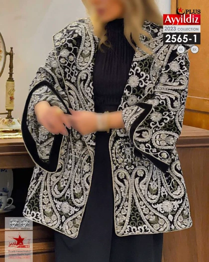 کت مجلسی زنانه سایز بزرگ کد 2565/1