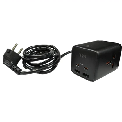 چندراهی دو سوکت برق، دو تایپ سی و دو یو اس بی 65 وات ایکس او WL24
