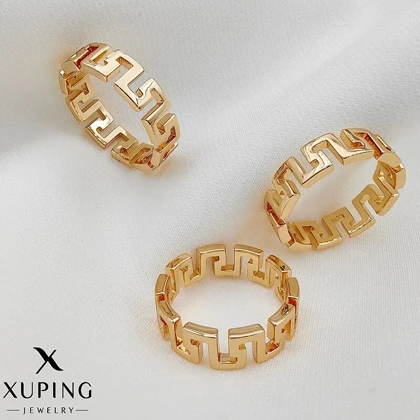 انگشتر رینگ ورساچه ژوپینگ، ظرافت و درخشش بی نظیر Xuping