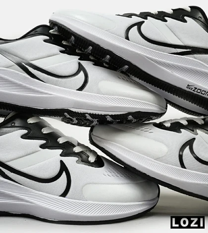 کفش کتانی مردانه سفید مشکی NIKE AIR zoomx