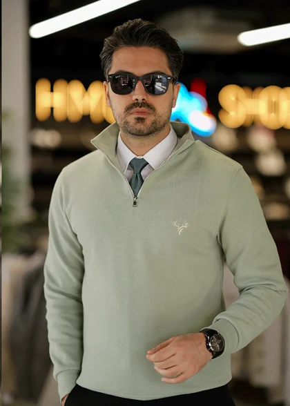 سلانیک نیم زیپ گوزنی