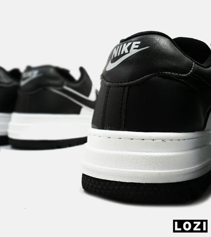 کفش کتانی بزرگ پا مشکی سفید نایک NIKE AIR FORCE مدل 4765