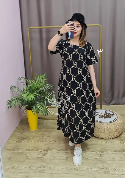 پیراهن هاوایی آستین کوتاه