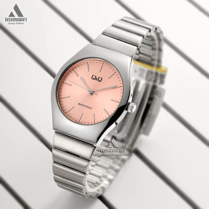 ساعت کیو اند کیو صفحه صورتی Q&Q Q72B-002PY