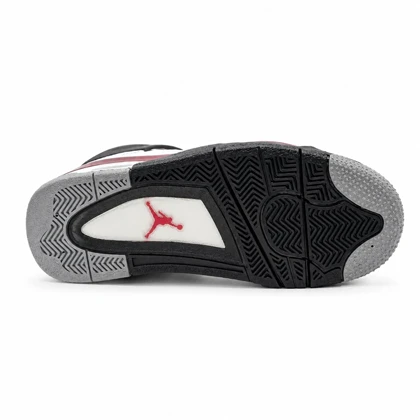 کفش و کتانی مردانه ساق‌دار مدل جردن NIKE AIR JORDAN 4 رنگ سفید طوسی کد 2134