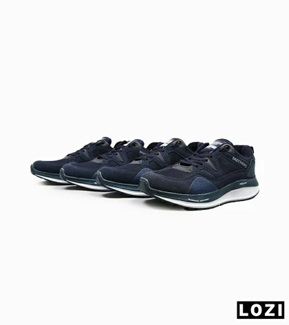 کفش کتانی طبی زنانه و مردانه سرمه ای SKECHERS archfit v02