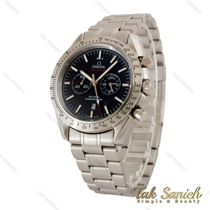 ساعت اومگا اسپیدمستر مردانه استیل صفحه مشکی Omega-5369-G