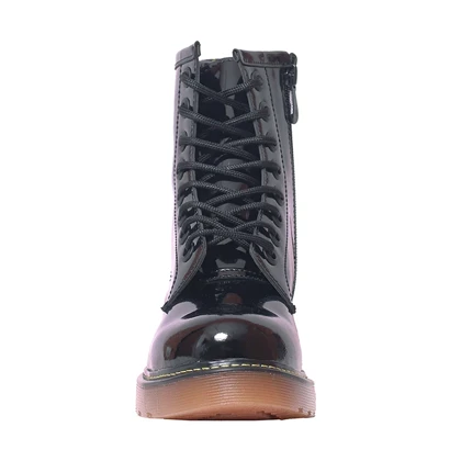 نیم بوت دکتر مارتینز_مشکی ورنی کد2183