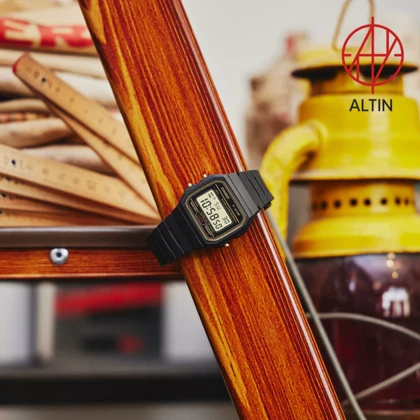 ساعت مچی دیجیتال کاسیو Casio مدل F91WG-9QDF اورجینال با تم طلایی