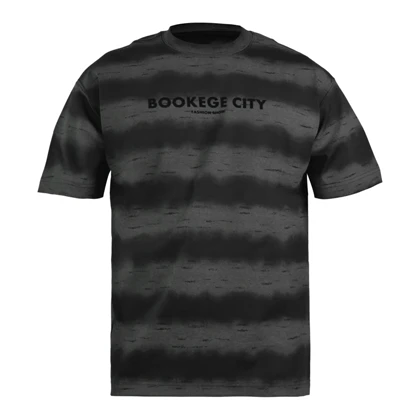 تیشرت باکسی اسپرت توبن هوم مدل X053 مشکی