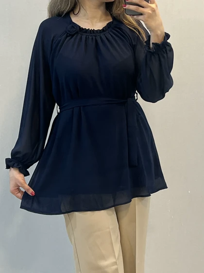 شومیز حریر رز