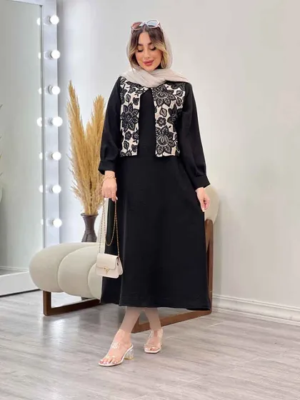 جلیقه و پیراهن خرجه کاری