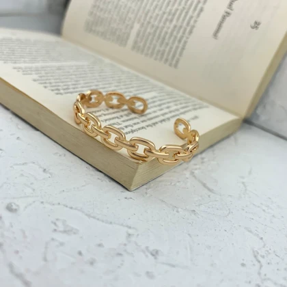 دستبند النگویی زنانه طرح زنجیر برند ژوپینگ