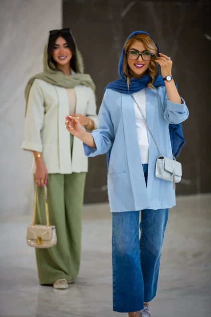 مانتو راه راه یقه شالی New
