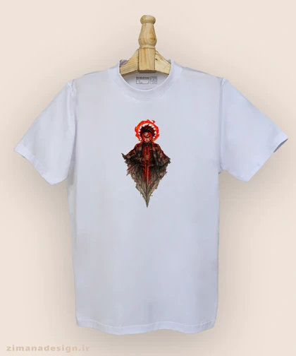 تیشرت مردانه و زنانه طرح شیطان کش شخصیت تانجیرو کد 939