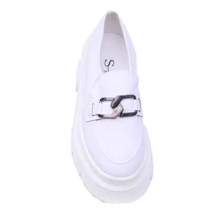 لوفر سفید لژدار زنانه کد 1020