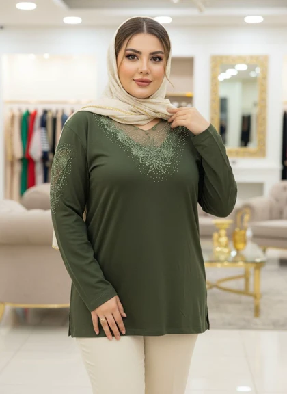 شومیز گیپوردار مدل مهگل کد 50272