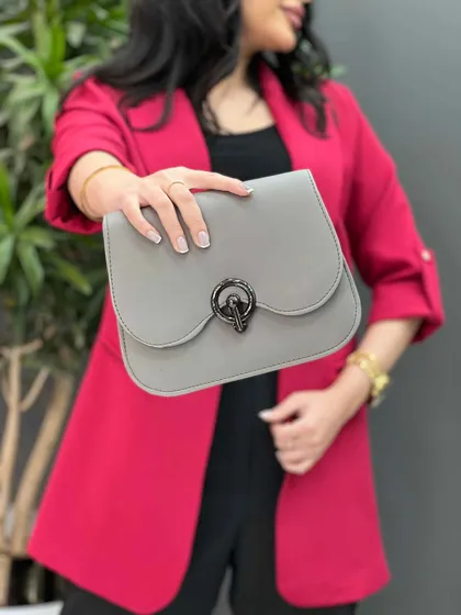 کیف لبه هلالی قفل چرخشی