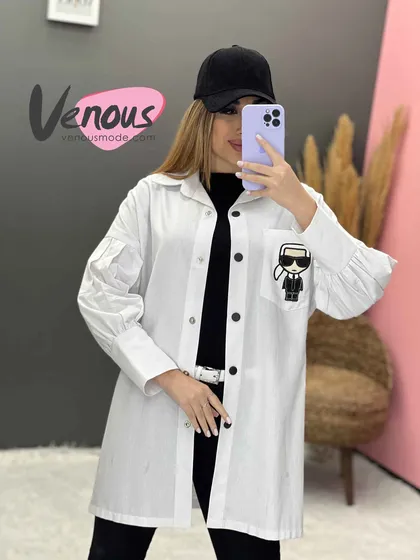 مانتو لینن جیب طرحدار