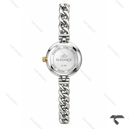 ساعت الگانس زنانه رفرنس EL006 بند کارتیه ای دورنگ طلایی Elegance-11489-L