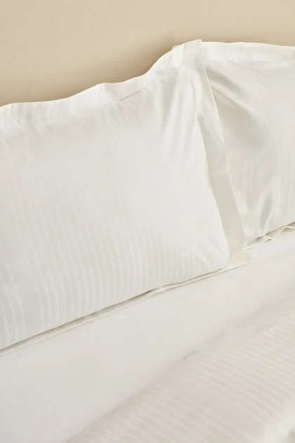 سرویس روتختی دو نفره Karaca Home مدل Uniq ساتن - سفید