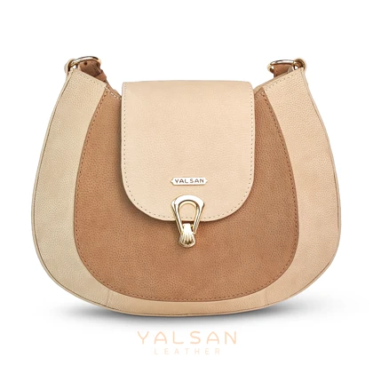 کیف دوشی زنانه چرم یلسان مدل آوید کد 218-HR