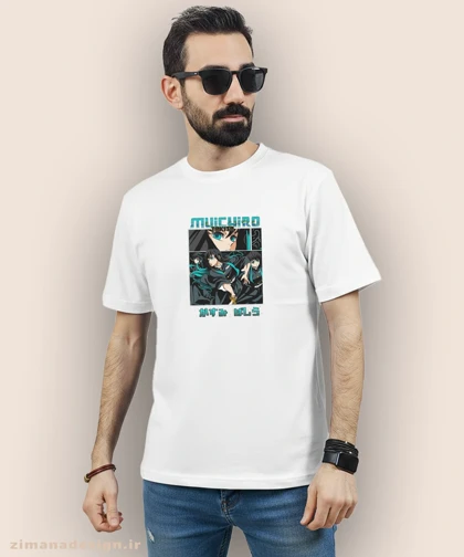 تیشرت مردانه و زنانه طرح شیطان کش شخصیت موییچیرو کد 979