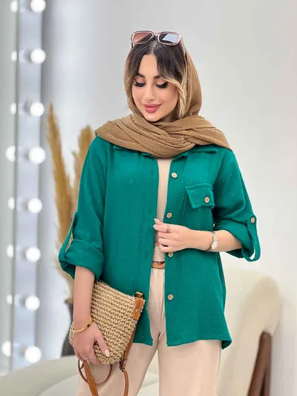شومیز تک جیب سیما