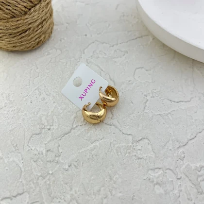 گوشواره زنانه ژوپینگ مدل زروان طرح قطره طلا