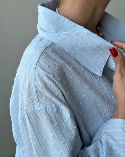 شومیز زاپ پشت پیلی کد 500436