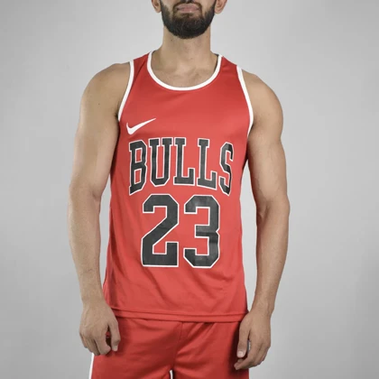 ست رکابی و شلوارک ورزشی شیکاگو بولز مدل PY-BULLS 23 قرمز