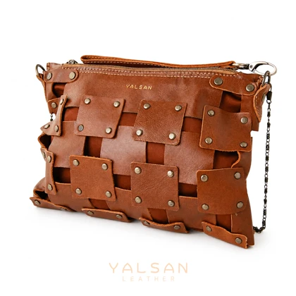 کیف دوشی و دستی زنانه چرم یلسان مدل کمند کد004-BS