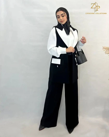 وست زنانه مجلسی کرپ رکسانا