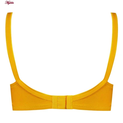 سوتین زنانه پانیذ مدل بدون فنر زرد کد 66321