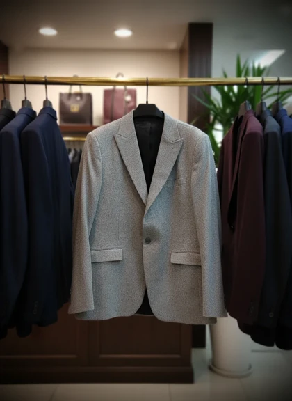 کت اسپرت طوسی مردانه