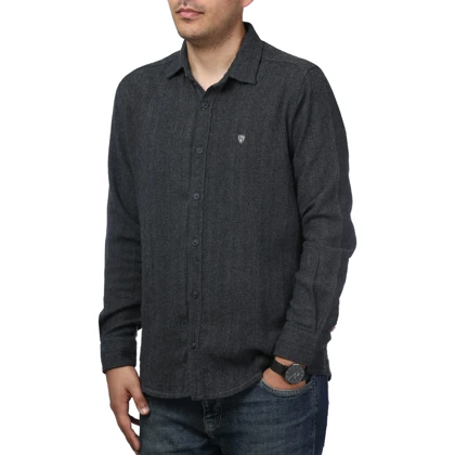 پیراهن آستین بلند کنفی مردانه مدل 61011036