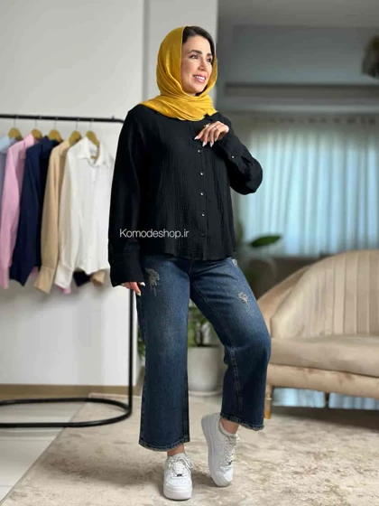 شومیز دبل فیس زنانه مدل سویو