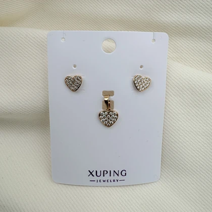 نیم ست قلب ژوپینگ پشت میخی بدون زنجیر