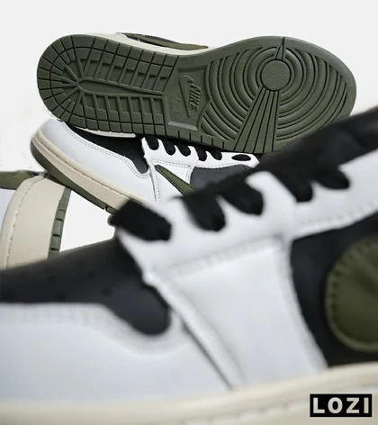 کفش کتانی مردانه کرم مشکی سفید زیتونی NIKE travis scott مدل 5736