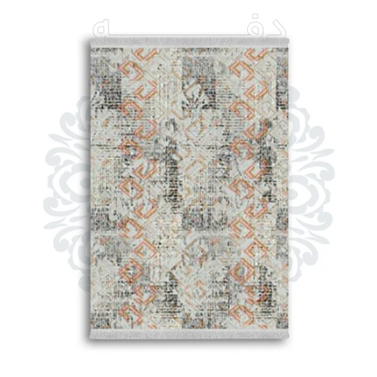*جدید* فرشینه از جنس پارچه شانل مخمل ترک طرح فانتزی برند دفه کد 1670