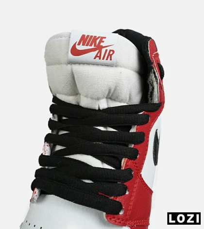 کفش کتانی ساق‌دار مردانه و زنانه قرمز مشکی NIKE jordan 1 مدل 8279