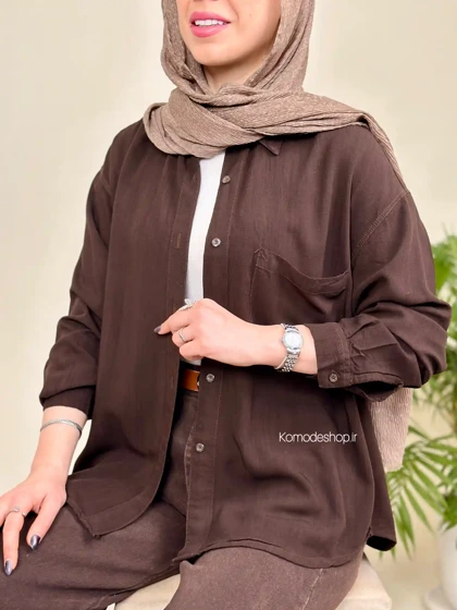 شومیز زنانه سیلک اسلپ کارن