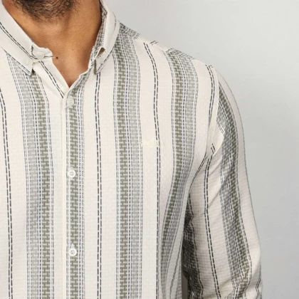 پیراهن آستین بلند مردانه کنفی آرکو مدل 28101105