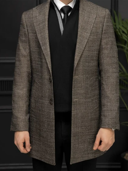 پالتو دودکمه کد o133