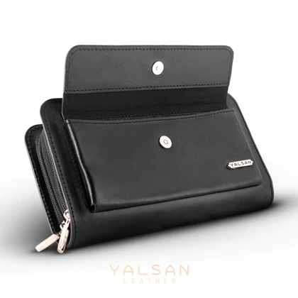 کیف دستی مردانه چرم یلسان مدل آریا کد 017-GS