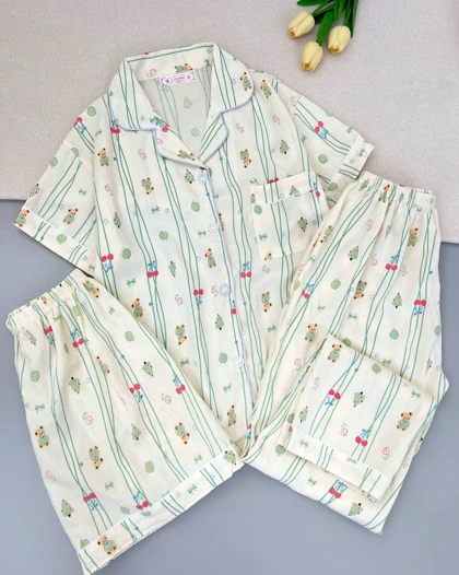 ست سه تیکه موسلین کد 4962