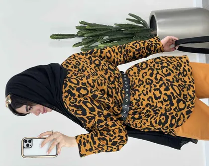 شومیز پلنگی(41)کد3459